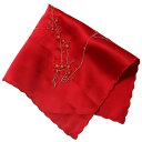 ハンカチ レディース 中国風 中華風 刺繍 刺しゅう 花柄 蝶柄 レトロ 古風 アンティーク調 プレゼント ギフト 普段使い