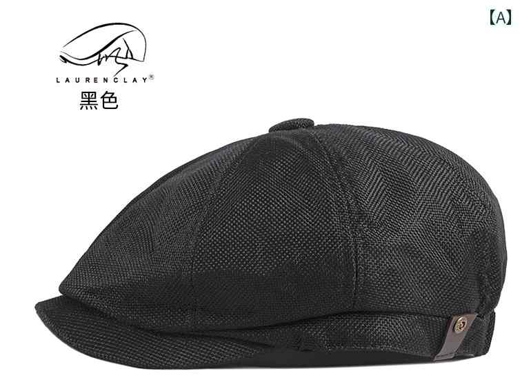 キャスケット 男女兼用 綿麻 春夏 薄手 通気性 レトロ ブリティッシュ カジュアルスタイル お出かけ 普段使い