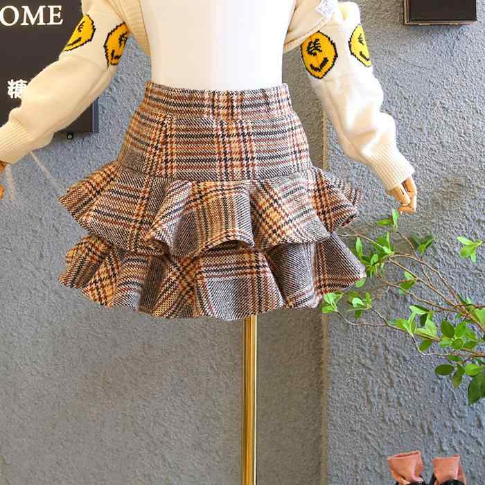 楽天市場】チェック スカート キッズ（素材（生地・毛糸）ウール）の通販