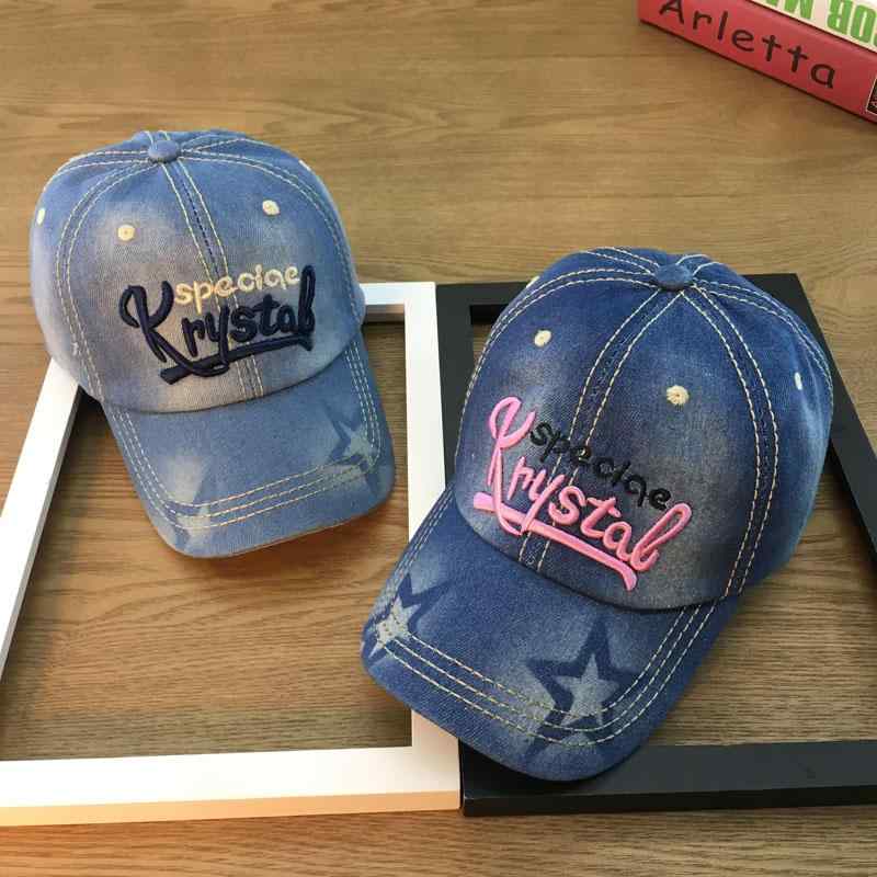 キャップ レディース デニム ロゴ刺繍 ベースボールキャップ つば広 UVカット 紫外線対策 日よけ キャップ オールシーズン カジュアル 普段使い アウトドア ピンク系 ネイビー