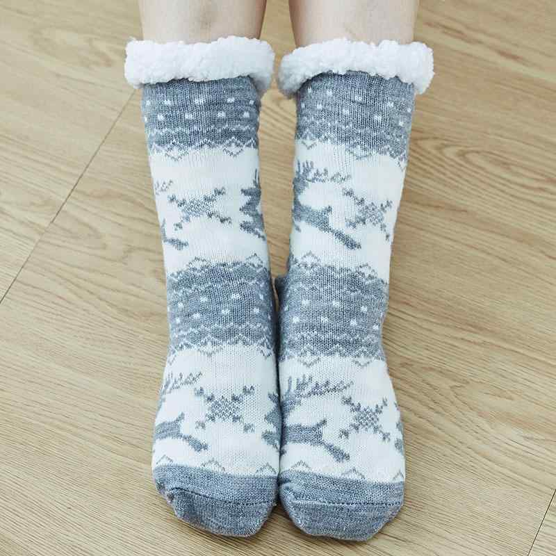 靴下 レディース 冬用 極厚 ふわふわ もこもこ ボア サンゴマイヤー 滑り止め 睡眠用 ルームソックス 室内履き 防寒 冷え対策 ゆったり口 かわいい キャラクター柄