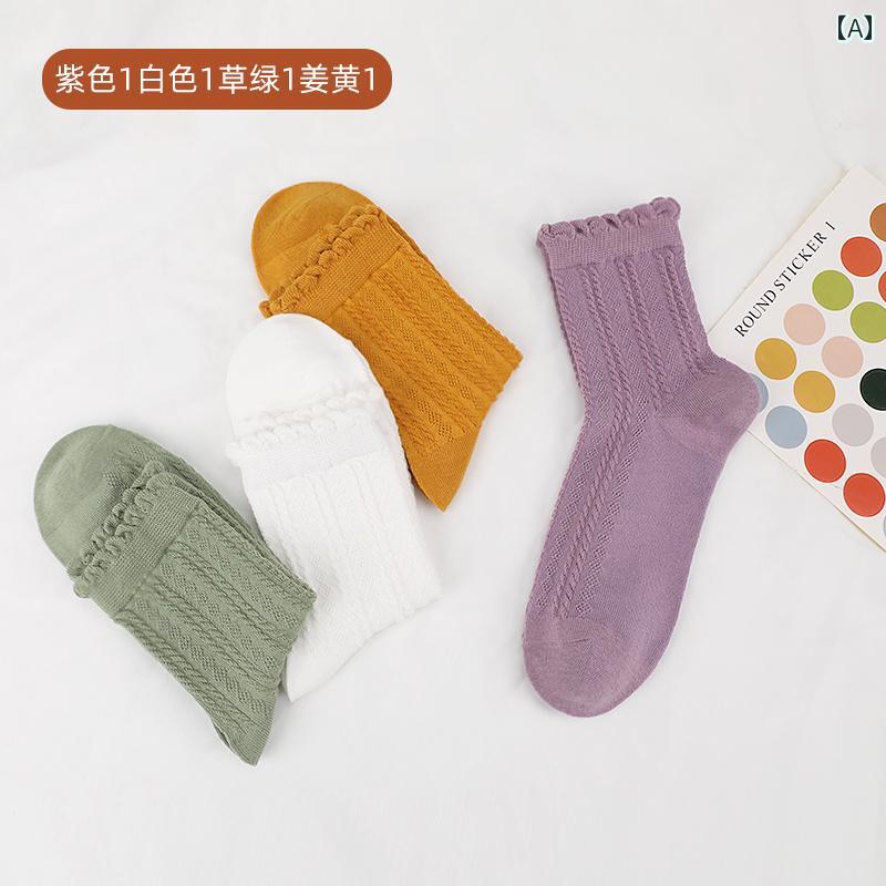 靴下 レディース 妊婦 産後用 薄手 クルー丈 締め付けない口ゴム ストレスフリー 吸湿速乾 綿 シンプル 無地 ルームソックス 普段使い オールシーズン