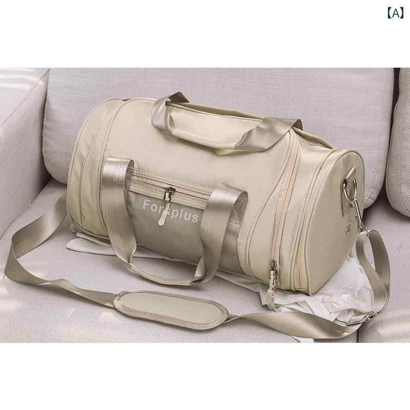 スポーツバッグ レディース 乾湿分離 ジム ヨガ 水泳 プール 旅行 ビーチ 大容量 キャンバス製 ボストン 手提げ 多機能 普段使い アウトドア ピンク ブルー ブラック