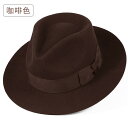 帽子 おしゃれ 秋冬用用 ウール 上海 ビーチ カジュアル 紳士 フェルト 帽子 メンズ 大型 レトロ ブリティッシュ ジャズ 帽子