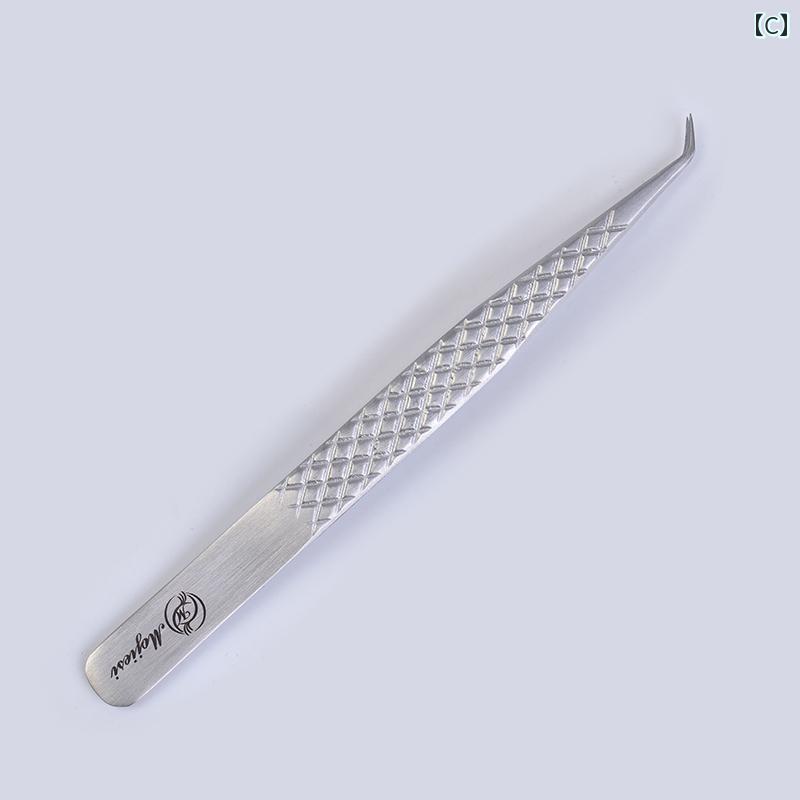 まつげエクステ ボリュームラッシュ 開花用 ステンレス製 高精度 ツイーザー プリンセス型 ストレート型 アイリスト専用 施術ツールセット