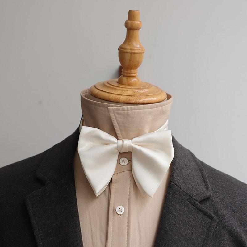 蝶ネクタイ メンズ カラフル 中世風 レトロ ヴィンテージ風 ホーン型 調 フェイク 韓国 プリント柄 新..