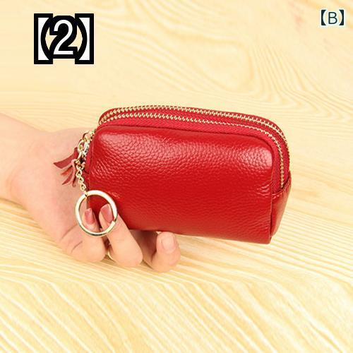 コインケース 小銭入れ ミニ財布 レザー ハンド スモール ウォレット レディース 小銭入れ ショート シンプル ミニ 小銭入れ ダブル ジッパー ソフト レザー 多機能
