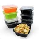 弁当容器 使い捨て プラスチック 正方形 ドーム蓋 テイクアウト デリバリー 弁当 サラダ ランチボックス 惣菜 業務用 500ml 650ml PP