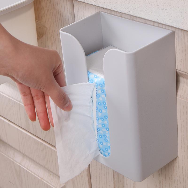ティッシュケース 壁掛け 多機能 穴あけ不要 キッチン リビング トイレ 洗面所 トイレットペーパー ホ..