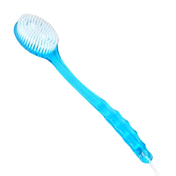 バスブラシ 長柄 ロングハンドル 浴用 お風呂用 ボディブラシ 垢すり あかすり 背中洗い やわらかい毛 ..