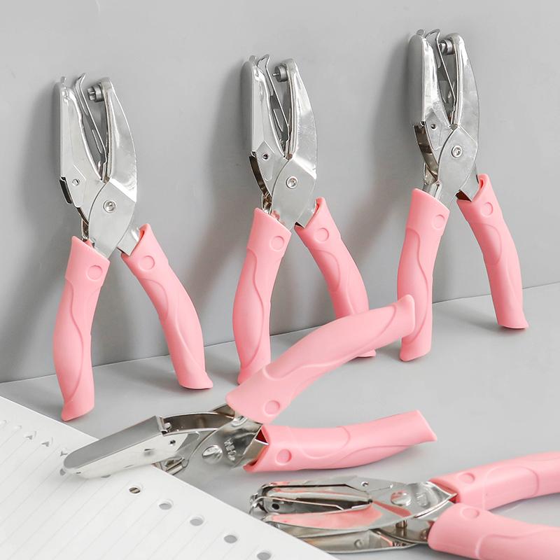 穴あけパンチ 手動式 ハンドパンチ 円形 ハート型 星型 小穴 中穴 大穴 ファイル ルーズリーフ 書類整理 DIY 文房具 学生 事務用品