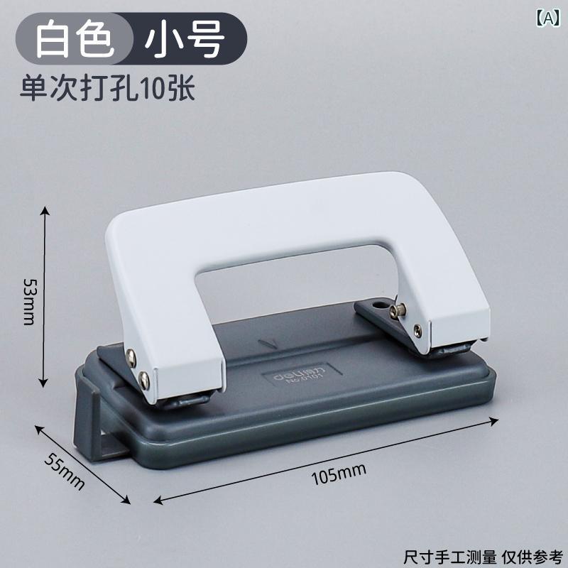 穴あけパンチ 2穴 手動 小型 オフィス 事務用品 書類整理 ファイル ルーズリーフ バインダー A4用紙 最..