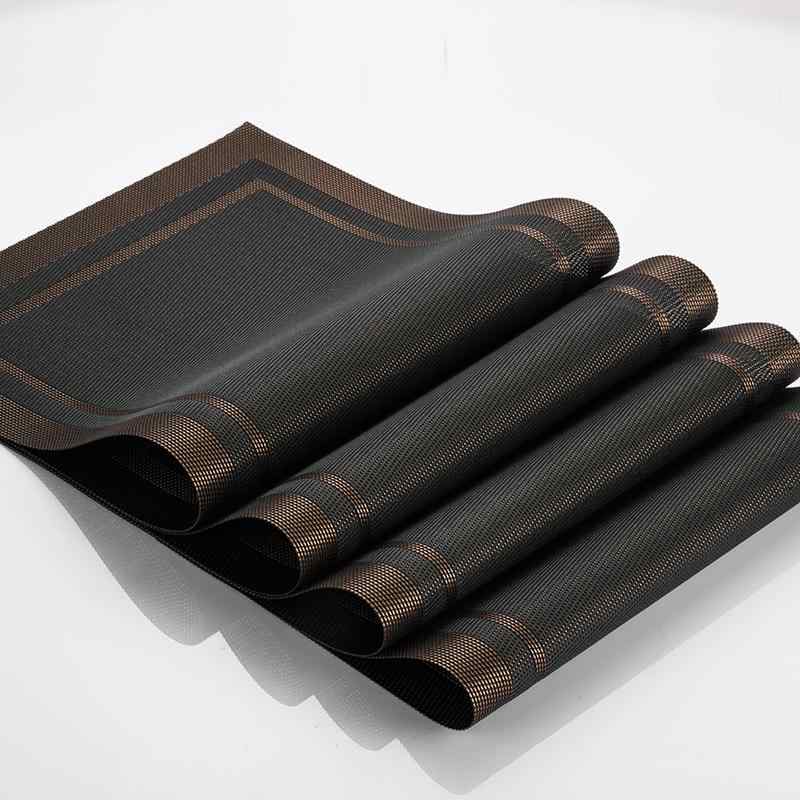 プレイスマット ランチョンマット 家庭用 洋食 滑り止め 断熱 耐熱 プラスチック 長方形 スクエア型 食..