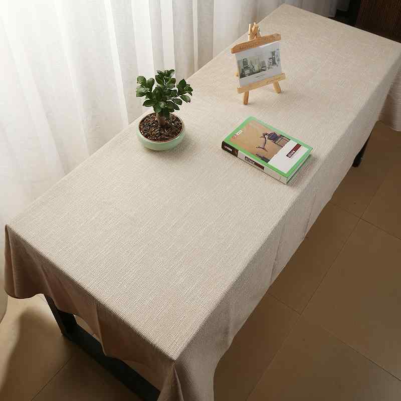 Other - テーブルクロス 無地 長方形 スラブ調 綿麻 和風 禅スタイル 茶席布 ティーマット テーブルランナー マルチカバー 食卓カバー グレー系 ベージュ系