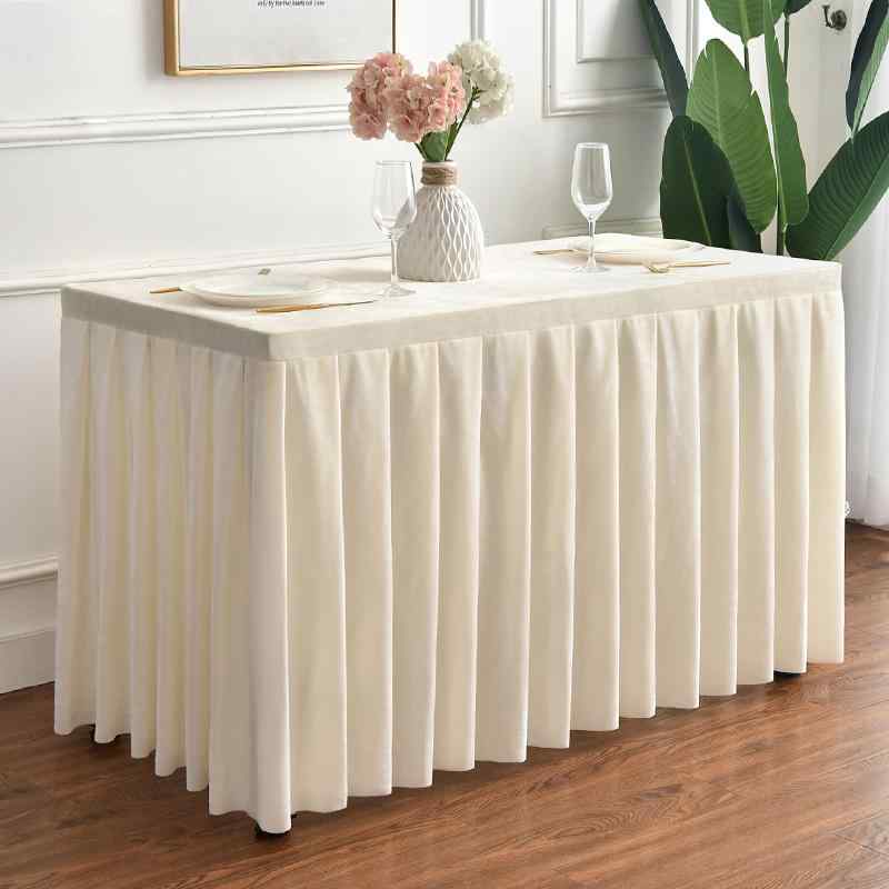 テーブルクロス ベルベット 厚手 長方形 会議用 業務用 ホテル オフィス イベント用 受付用 無地 豊富なカラー