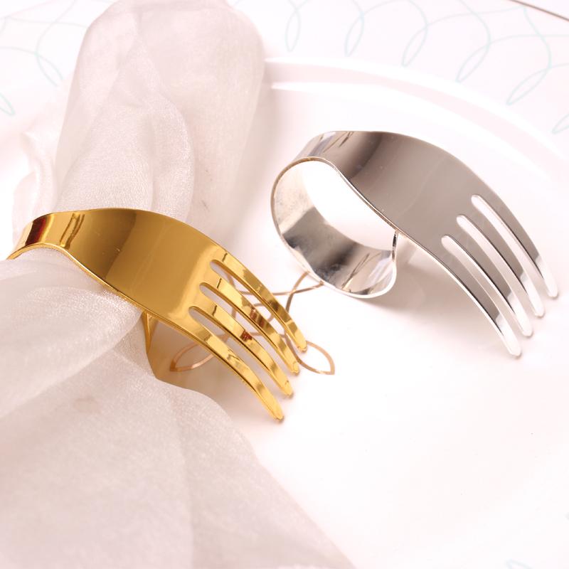 ナプキンリング ステンレス フォーク型 おしゃれ おしゃれ モダン ディナー 洋食 ホテル レストラン テ..