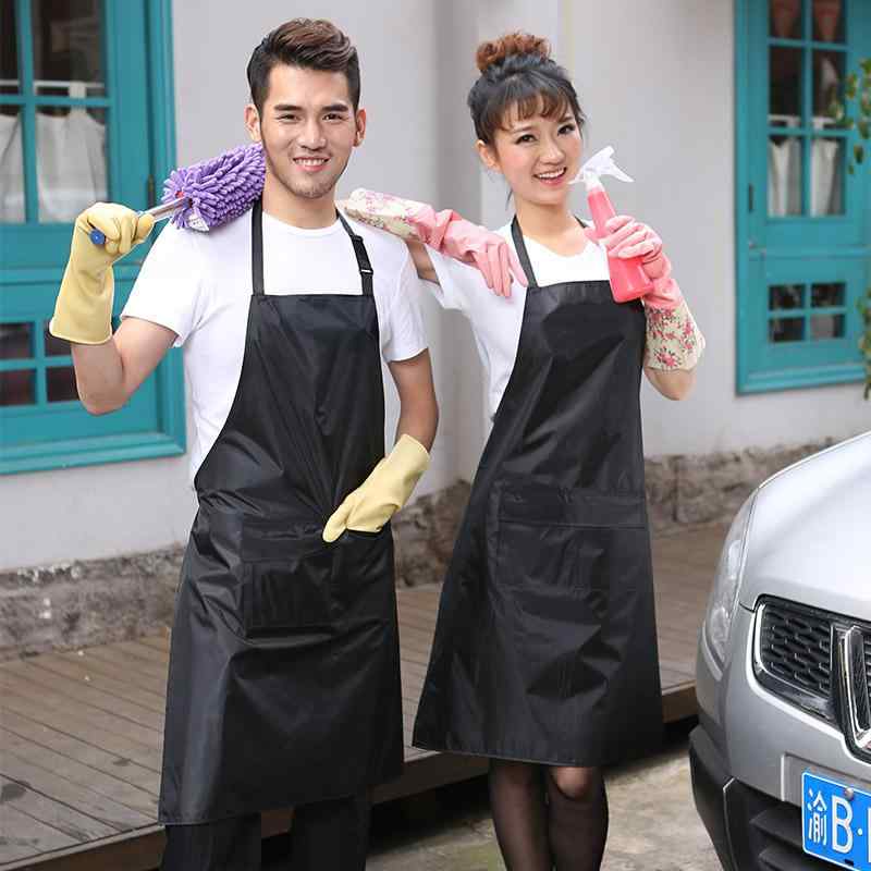 エプロン メンズ 男性用 防水 防油 PVC キッチン 飲食店 料理 調理 家庭用 業務用 作業服 ユニフォーム..