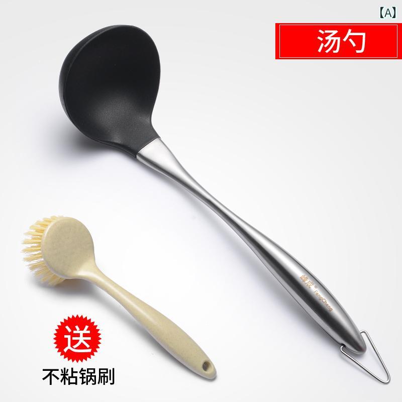 キッチンツール ノンスティック鍋 シリコン ヘラ フライ返し お玉 ステンレス製 長柄 鍋に優しい 調理..