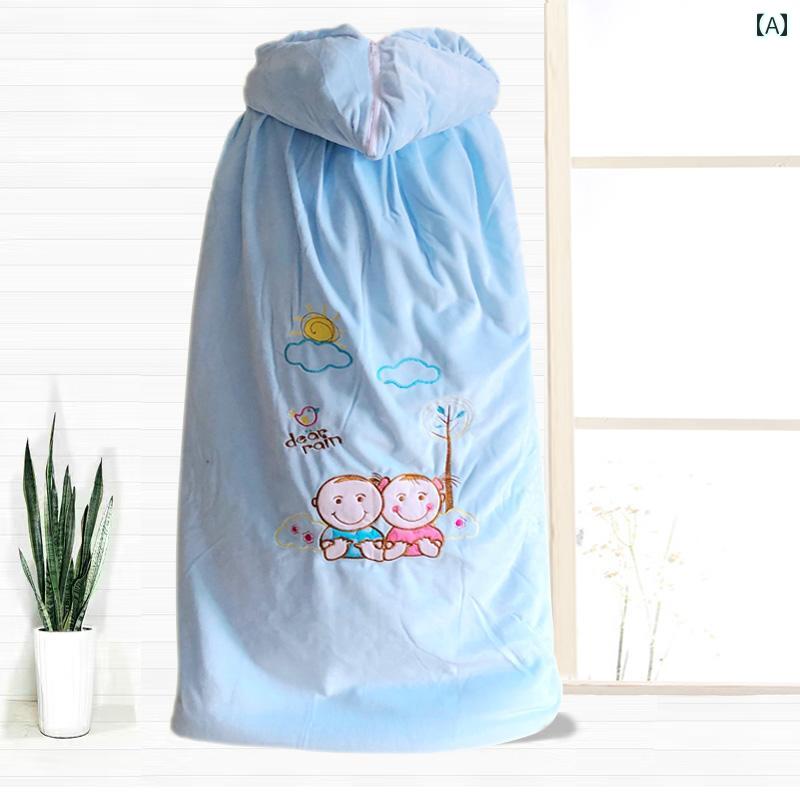 ベビー ポンチョ ケープ 抱っこ紐カバー ベビーカー おくるみ 防寒 防風 フード 厚手 あったか ロング丈 秋冬 お出かけ 男の子 女の子 男女兼用