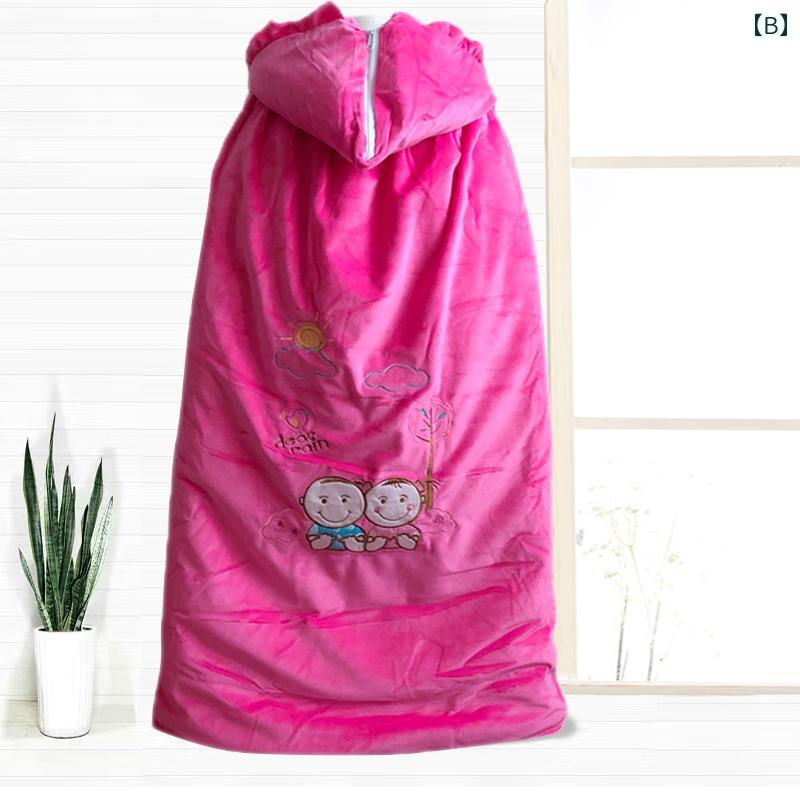 ベビー ポンチョ ケープ 抱っこ紐カバー ベビーカー おくるみ 防寒 防風 フード 厚手 あったか ロング丈 秋冬 お出かけ 男の子 女の子 男女兼用