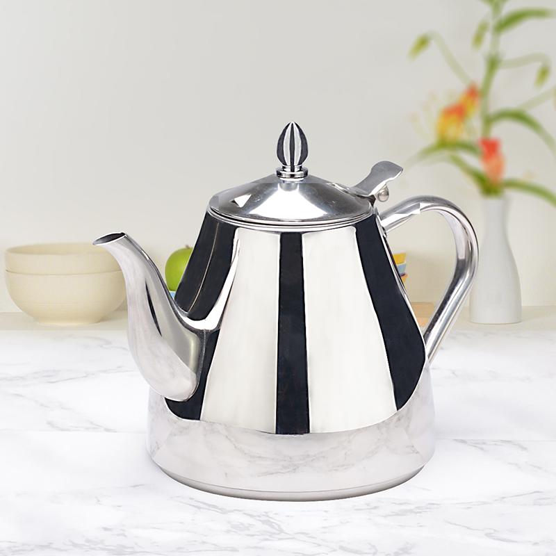 卓上ポット ステンレス製 15L 大容量 多機能 ティーポット 茶こし レストラン 業務用 ホテル 食卓 おし..