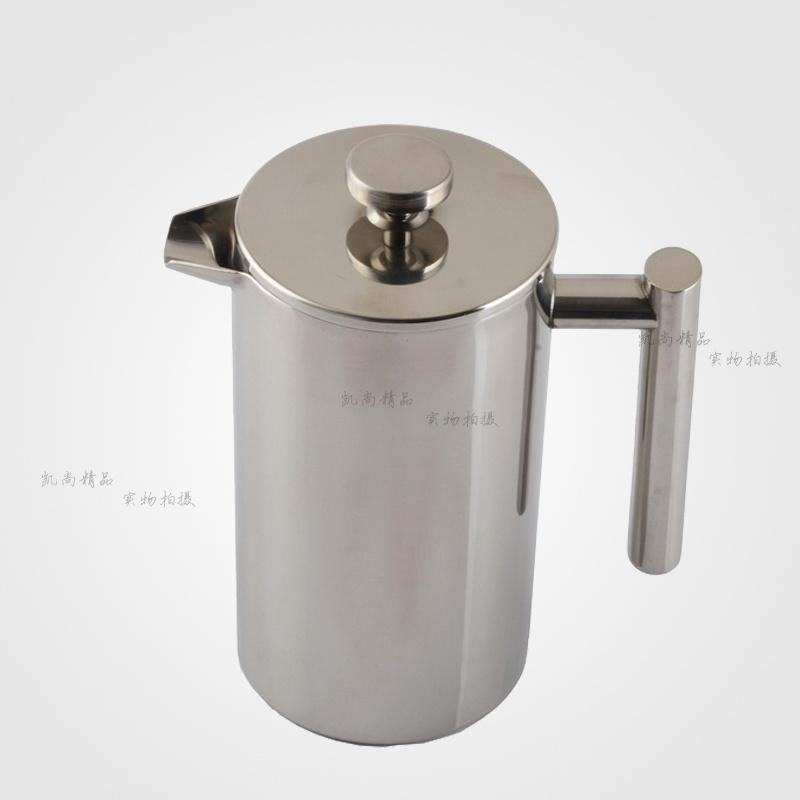 コーヒーポット 304ステンレス フレンチプレス 家庭用 オフィス アウトドア 手動 ポータブル 珈琲 紅茶..