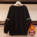 レディース スウェット トレーナー トップス 長袖 おしゃれ かわいい アメカジ ストリート系 クルーネック ラウンドネック 丸首 フードなし