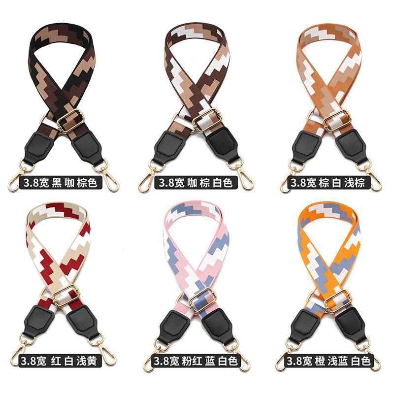 ショルダーバッグ ストラップ 単品 付け替え レディース 太め アジャスー アクセサリー 茶色 黒 黄色 おしゃれ きれいめ カジュアル 斜め掛け