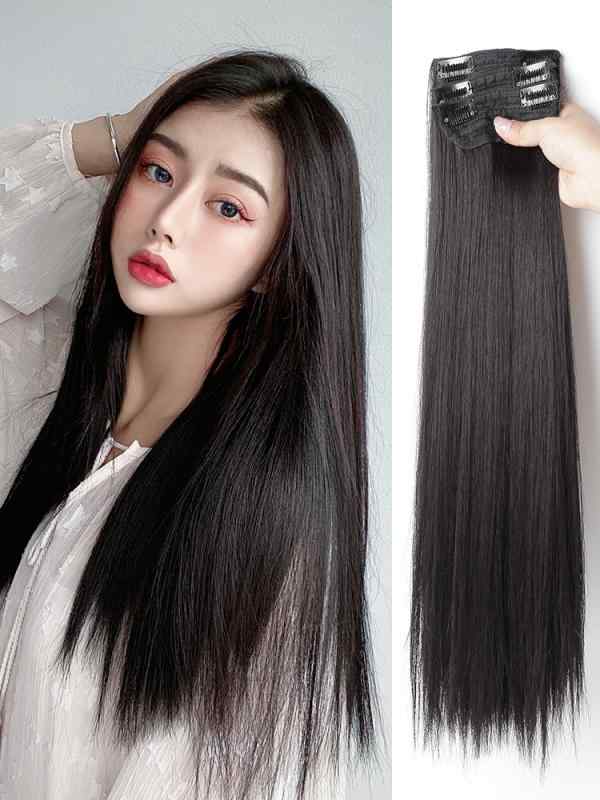 ウィッグ かつら ウィッグ 女性 ロングヘア ウィッグ ピース ウィッグ パッチ ワンピース スリー ピース インビジブル シミュレーション シームレス ストレート ヘア エクステンション ピース