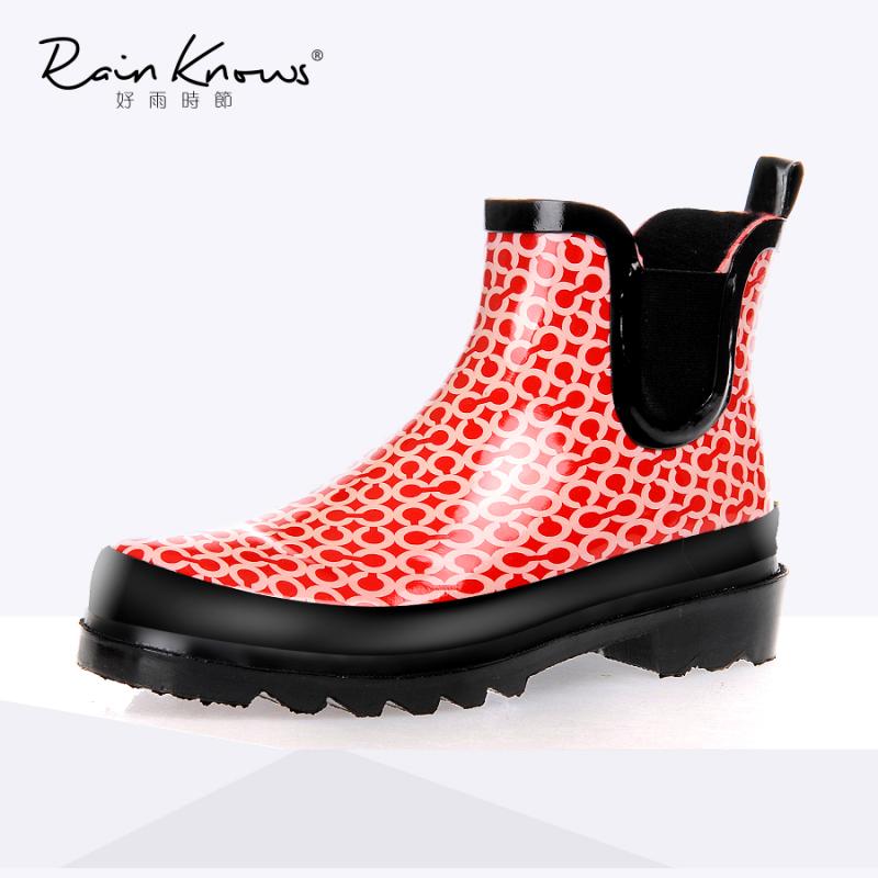 レインブーツ レディース 女性用 ショート丈 ローカット ラバー製 防水 ゴム長靴 スタイリッシュ おしゃれ カジュアル ガーデンシューズ 庭作業 普段使い 雨の日 梅雨対策