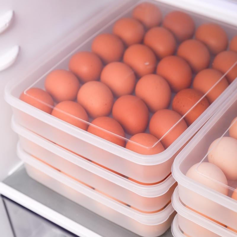 Rakuten - 卵ケース 大容量 24個収納 冷蔵庫内 キッチン 冷蔵庫収納ボックス エッグコンテナ 保存容器 台所用品 鮮度保持 ストッカー