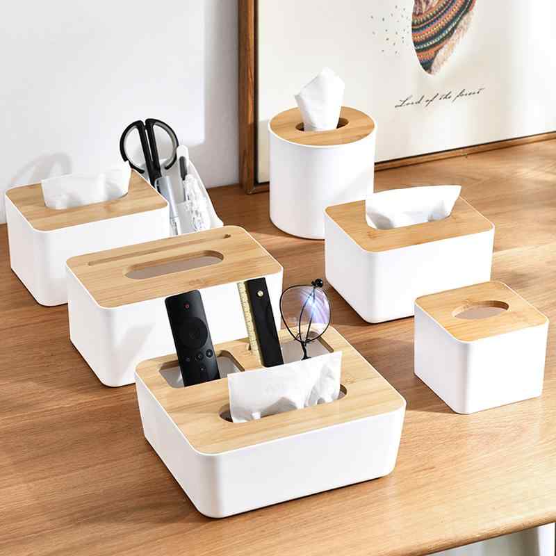 卓上収納ボックス ティッシュケース 多機能 リモコンスタンド 家庭用 リビング 寝室 デスク 小物入れ ..