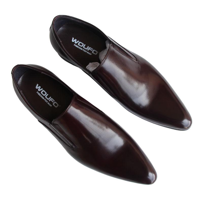 シューズ メンズ 男性 紳士靴 牛革 ビジネス フォーマル 通勤 結婚式 ポインテッドトゥ スリッポン ローヒール 通気性 耐摩耗性 ワックスレザー ラバーソール 春秋