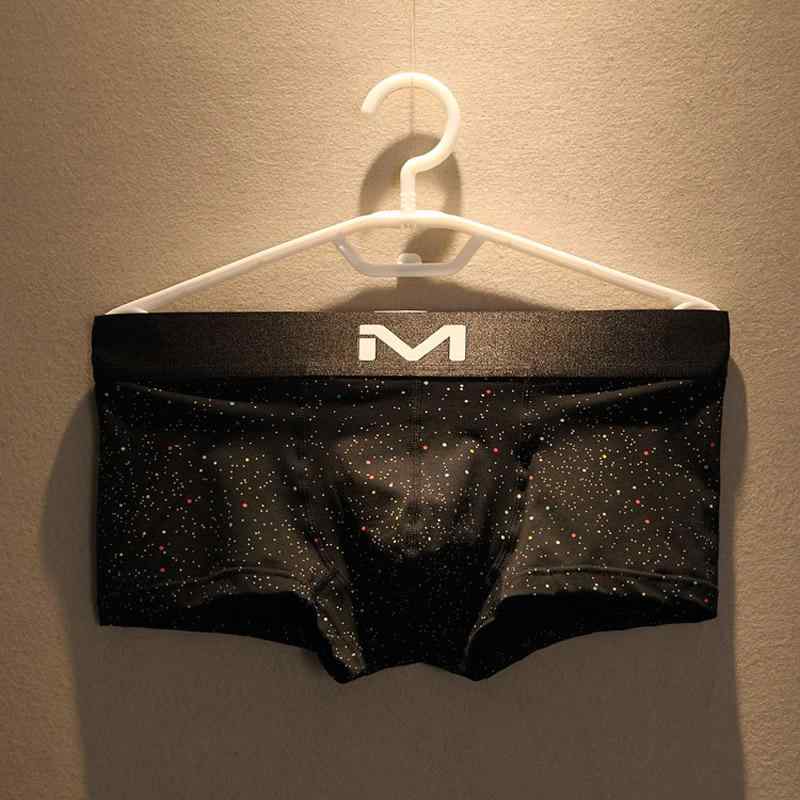 メンズ ボクサーパンツ 3枚セット 綿 コットン ドット柄 ミドルローライズ 快適 通気性 吸湿速乾 U字ポ..