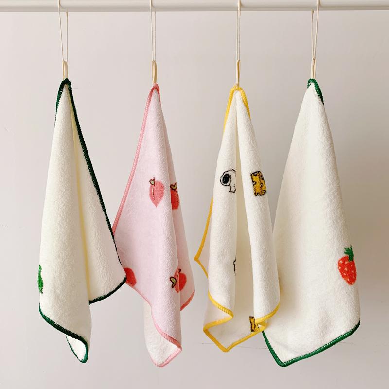 ハンカチタオル かわいい フェイスハンドタオル フルーツ くま セット ベビー用品 お手拭き 沐浴 よだれ拭き ギフト 出産準備