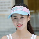 サンバイザー レディース おしゃれ 帽子 夏 男女兼用 つば 日よけ 綿 スポーツ アウトドア 通気性 吸汗 汗止めバンド 速乾 調整可能 刺繍 シンプル 黒 ...