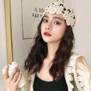 ニット帽 春夏 レディース 薄手 かわいい かぎ針編み 赤 グレー カーキ フラワー ウール 通気性 韓国 おしゃれ カジュアル