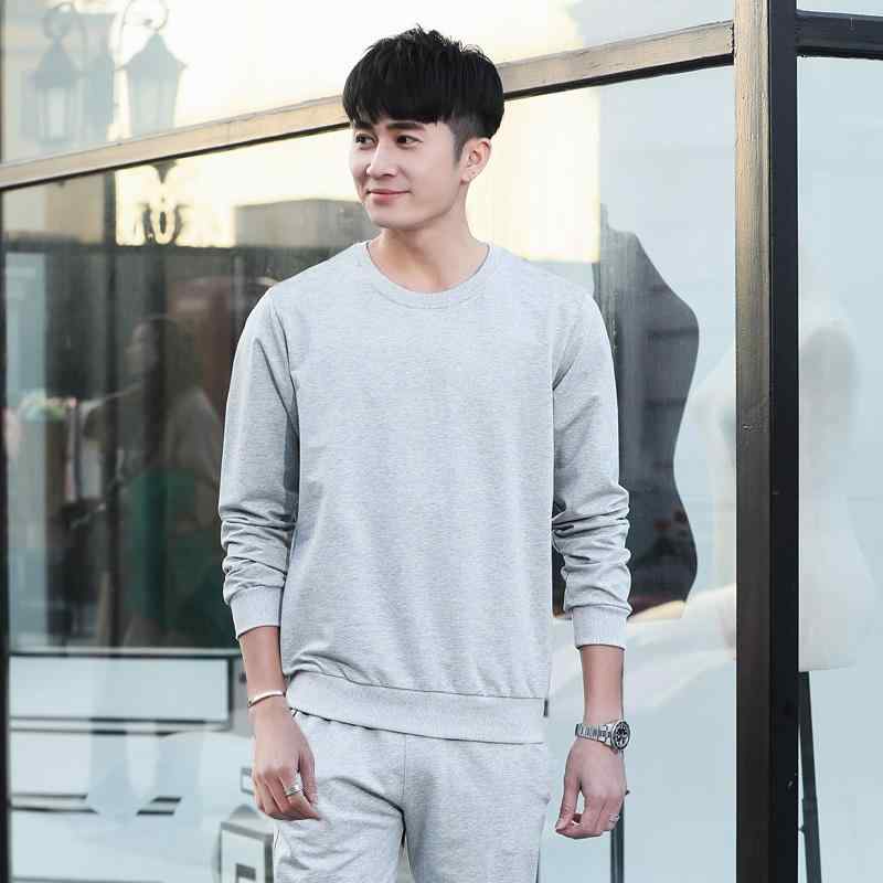 スウェット セットアップ メンズ 男性用 トレーナー パーカー 上下セット 春秋 金属不 ノーメタル 留置所 拘置所 保安検査 ゆったり 無地 クルーネック 綿混 カジュアル ルームウェア