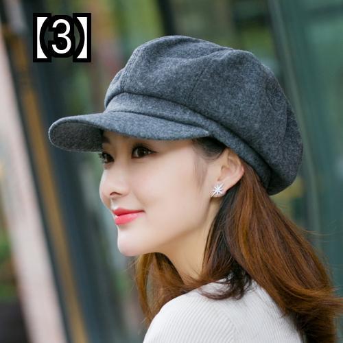 帽子 ウール 八角形帽子 レトロベレー帽 アート キャップ