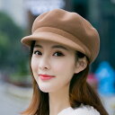帽子 レディース 秋冬用 ウール 八角形 キャップ