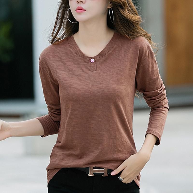 其它 - Tシャツ レディース 綿 スラブ生地 長袖 薄手 ゆったり ルーズシルエット インナー カットソー プルオーバー ラウンドネック ラウンドネック 秋冬 伸縮性 カジュアル オフィス 普段使い