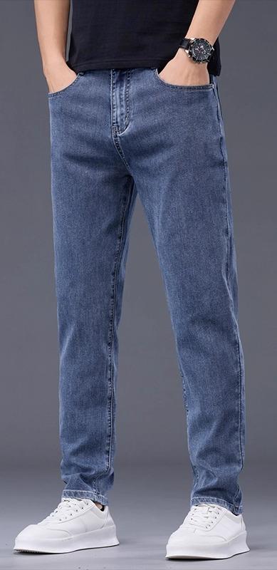 デニムパンツ メンズ おしゃれ カジュアル スリム ストレッチ 長ズボン スリム 春夏 シンプル