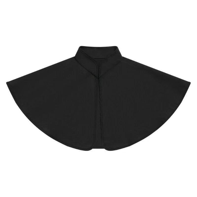 ケープ ミディアム丈 レッド スタンドカラー ショート丈 無地 中世風 レトロ コスプレ ハロウィン ショール マント