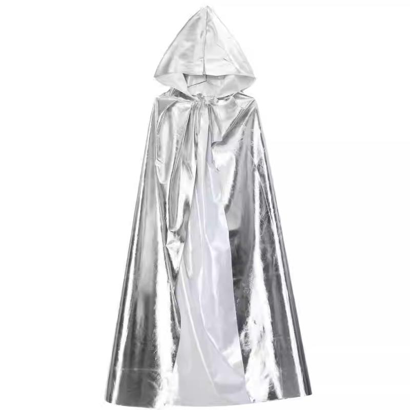ケープ 子供 ハロウィン 仮装 きらきら フード ショート ゴールド シルバー 王子 国王 コスチューム イベント 役柄 かわいい