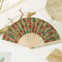 扇子 木製 花柄 涼しい 夏 撮影小物 プレゼント ギフト可 写真映え