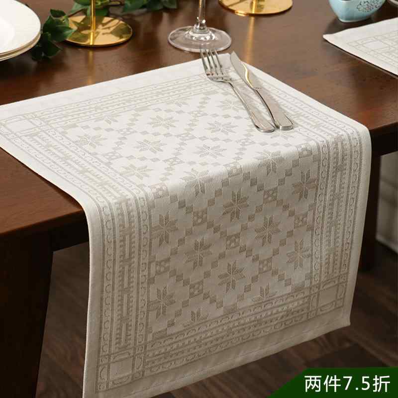 ランチョンマット おしゃれ テーブル用品 配膳 シンプル ホワイト 北欧 綿 吸収性 断熱