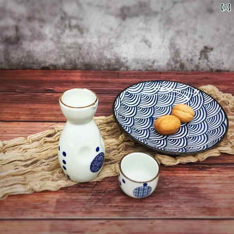 酒器 和風 レトロ 陶器 酒 徳利 おちょこ ぐい呑み セット 温燗器 家飲み 晩酌 お...