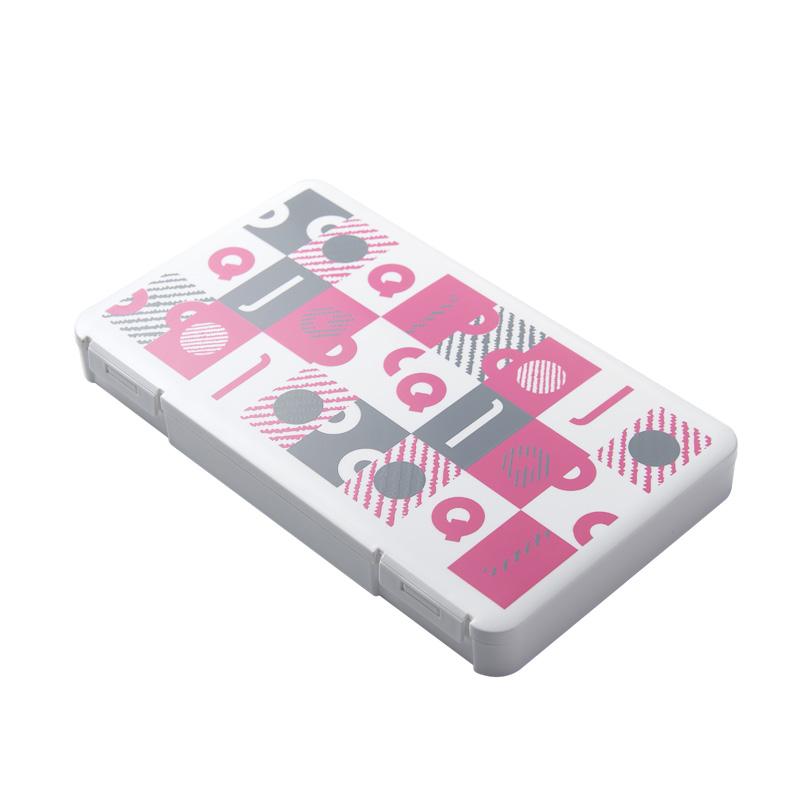 マスクケース 防塵 携帯用 衛生的 複数枚収納 使い捨てマスク 仮置き 一時保管 蓋 スリム プラスチック製 ピンク ブルー ホワイト