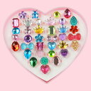 指輪 キッズ ガールズ 小学生 園児 プリンセス 宝石 クリスタル ジルコニア かわいい おしゃれ 韓国風 アクセサリー お出かけ 普段使い プレゼント 誕生日...