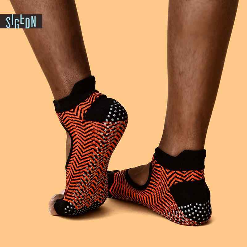 ヨガソックス レディース 滑り止め 5本指 綿 吸湿速乾 ピラティス フィットネス 甲開き 春夏 トレーニング スポーツ エクササイズ